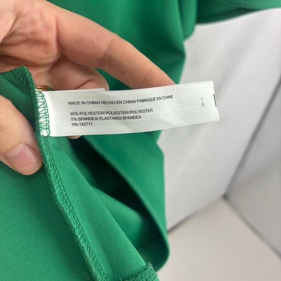 Eloquii Ultramarine Green Flare Sleeve Scuba Dress size 18 Plus Size Knee Length - Picture 8 of 12